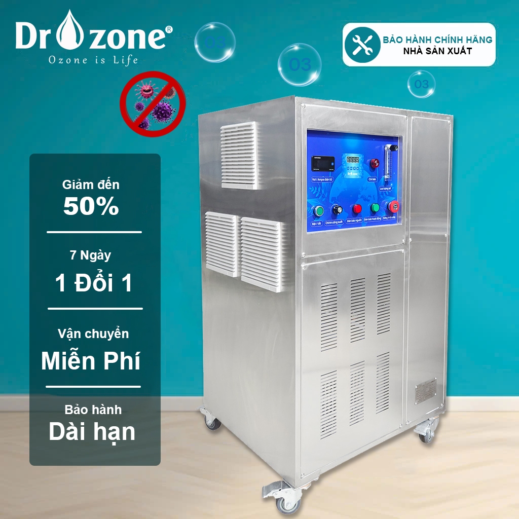 Máy Ozone công nghiệp Dr.Ozone D-30S - Sản lượng Ozone 30g/h, Nồng độ 80-120 g/m