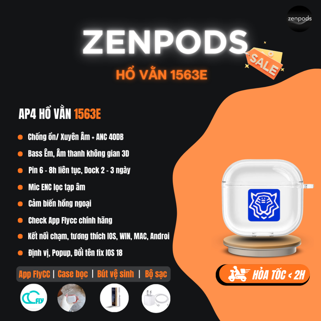 AP4 1563E Hổ Vằn - Best Auth - Tai nghe Bluetooth Cao Cấp