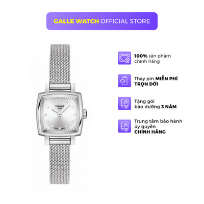 Đồng hồ Nữ Tissot T-Lady T058.109 dây thép đeo tay chống nước kính Sapphire chính hãng cao cấp
