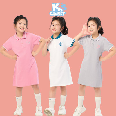 Váy Polo K'S CLOSET Kiểu Dáng Xuông Cho Bé Gái (4-14) từ 12kg-54kg KT120FIS