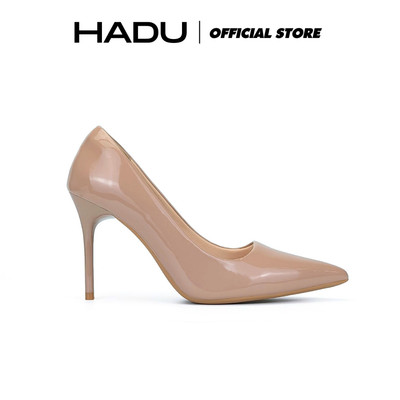 (FORM TO) Cao Gót 9P Bít Mũi KRISTAL HADU M968 Da PU Cao Cấp Lót Êm Mềm Đế TPR Chống Trượt BH 12T