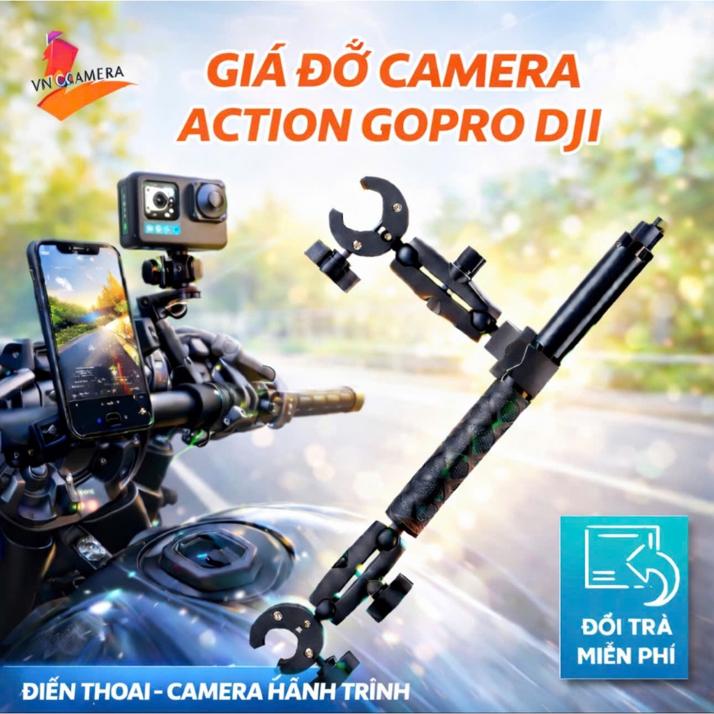 giá  đở gắn xe chơi gopro 360 x 1 2 3 4 gopro action cam dji