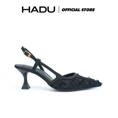 Giày Cao Gót 7P Slingback LƯƠI HOA HỒNG ROESY HADU M7154 Chất Liệu Cao Cấp Đế TPR Chống Trượt BH 12T