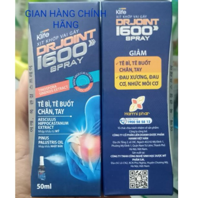 XỊT KHỚP VAI GÁY DR.JOINT 1600 SPRAY
