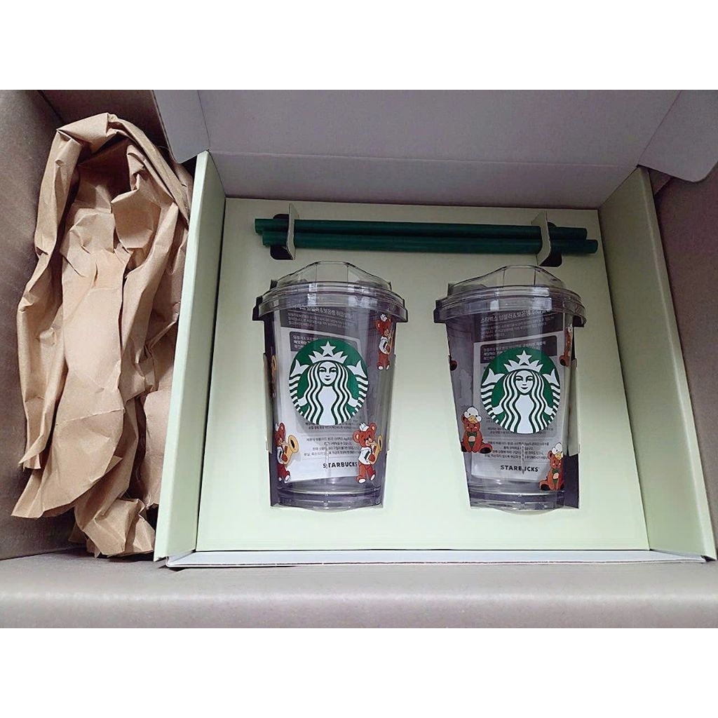Set ly nhựa BeBe De Pino Starbucks Korea