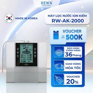[MADE IN KOREA] Máy Lọc Nước Ion Kiềm 9 Tấm Cực RW-AK-2000 - Hàng Chính Hãng - Bảo Hành 36 Tháng.