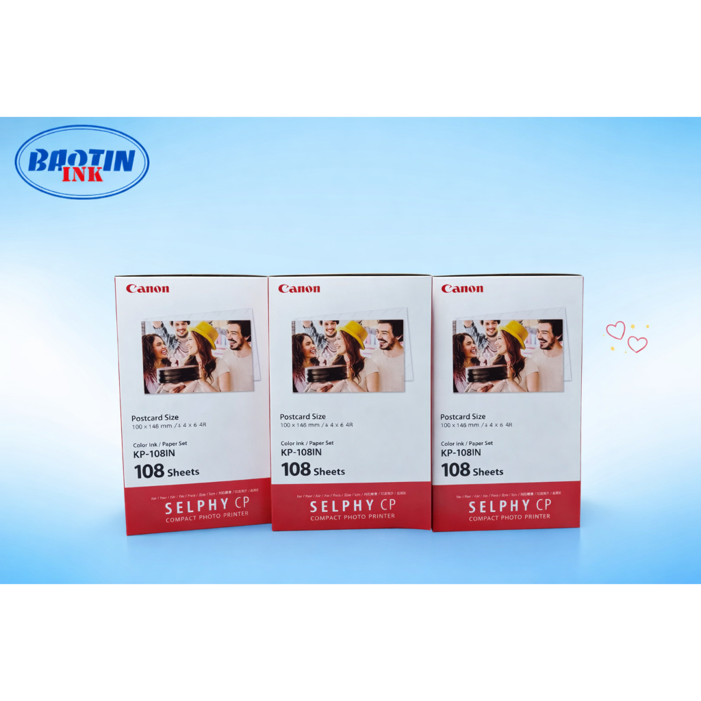 GIẤY VÀ MỰC IN ẢNH NHIỆT CANON KP108