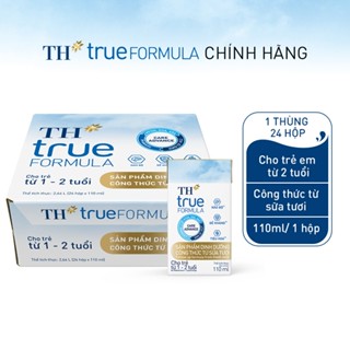 Thùng Sữa Dinh Dưỡng Công Thức TH true FORMULA milk Cho Trẻ 1-2 Tuổi 110ml (24 Hộp)
