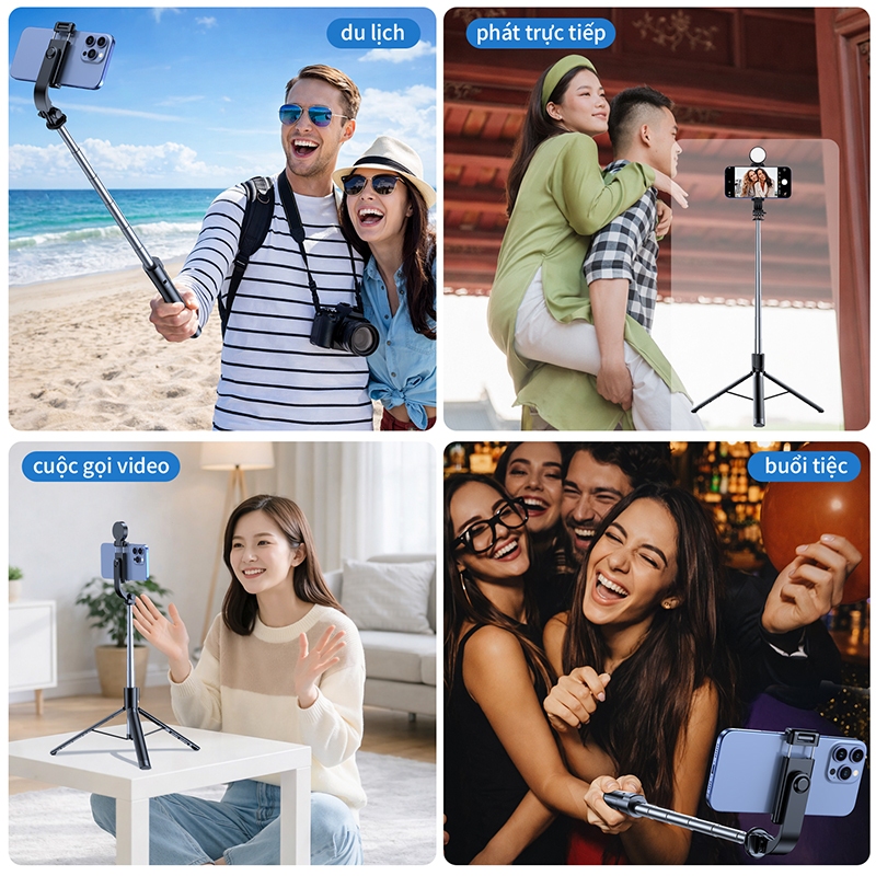 Gậy chụp ảnh 3 chân 1M7 R7L Tripod điện thoại Cây chụp hình Selfie tự sướng cầm tay - Quay video phim - Livestream | BigBuy360 - bigbuy360.vn