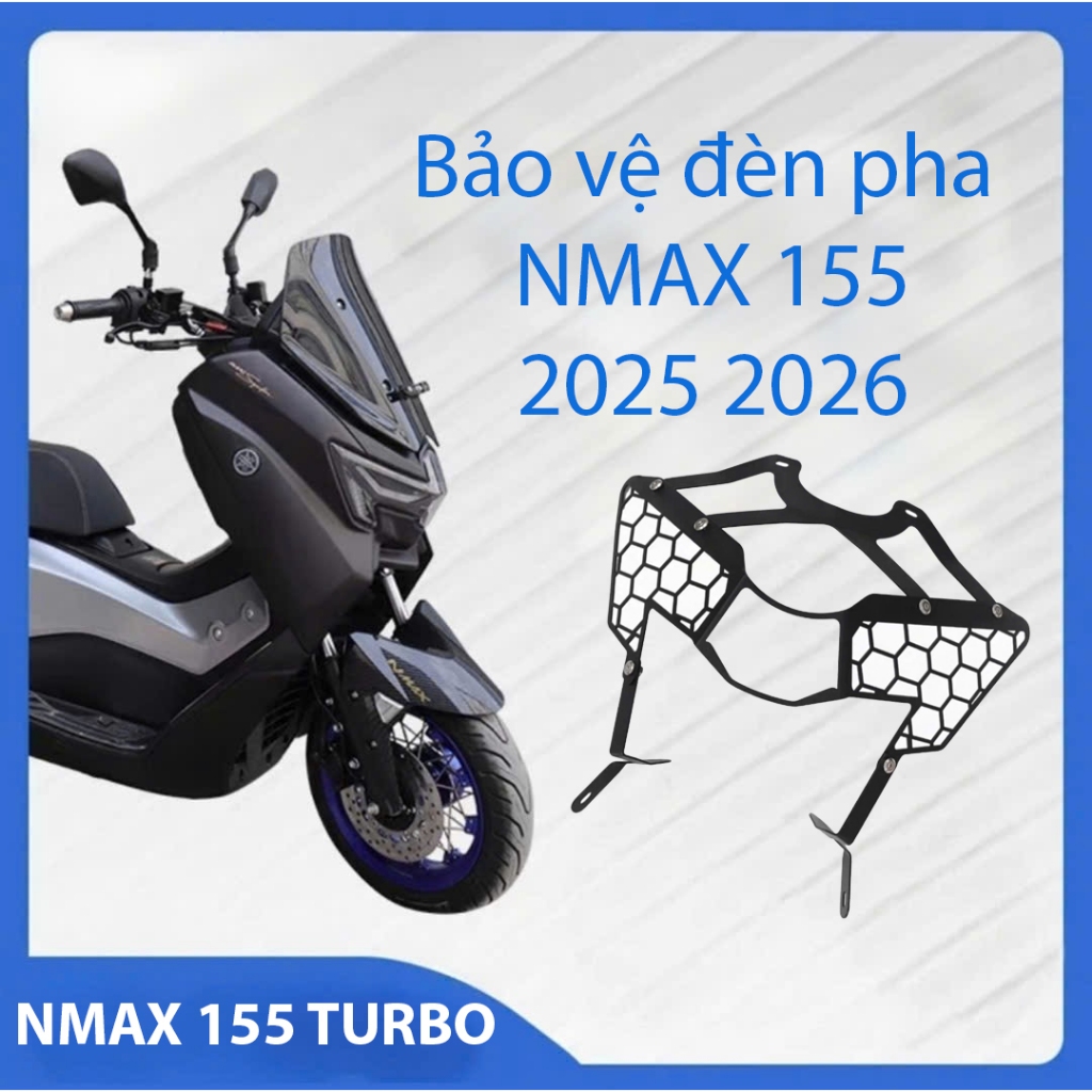 Ốp bảo vệ đèn pha Nmax 155 Turbo 2025 2026