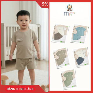 Bộ Cộc Sprot Bé Trai Anminaza Vải Sợi Tre Petit Thấm Hút Thoáng Mát - Hàng Chính Hãng AMI0512