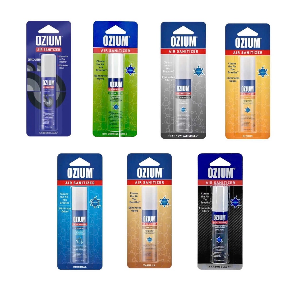 [ 22.6g/chai ] Chai xịt khử mùi trong phòng, xe ô tô, hiệu OZIUM, 0.8 OZ, 22.6g/chai