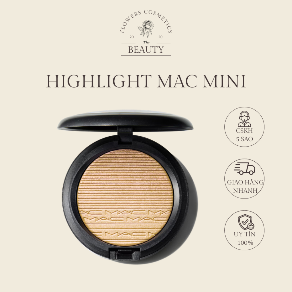 Phấn bắt sáng MAC Extra Dimension Skinfinish màu Double-Gleam, Highlight Mac Mini Size Chính Hãng - 