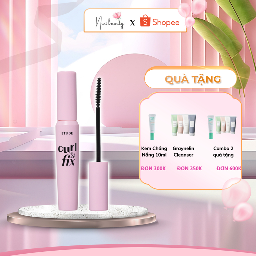 Mascara Chuốt Mi ETUDE Curl Fix Mascara 3 màu