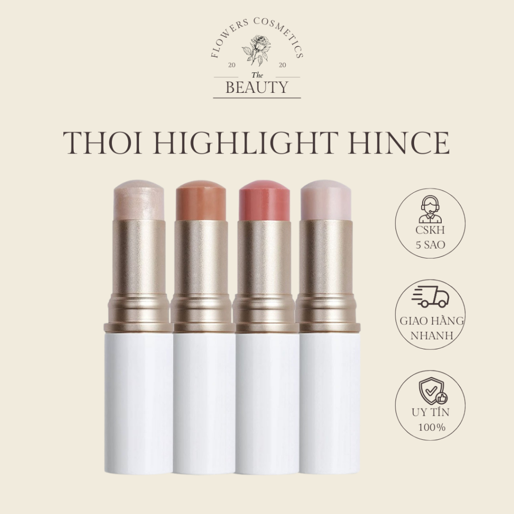 Nhũ Bắt Sáng Dạng Thỏi Hince True Dimension Radiance Balm 10g Highlight Hince - Flower.Cosmetics