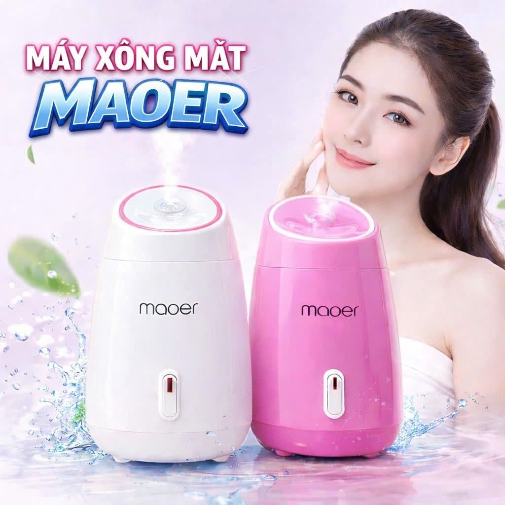 Máy Xông Hơi Mặt Maoer - Xông thảo dược, dưỡng ẩm, da sáng mịn tự nhiên - Bảo hành 12 tháng
