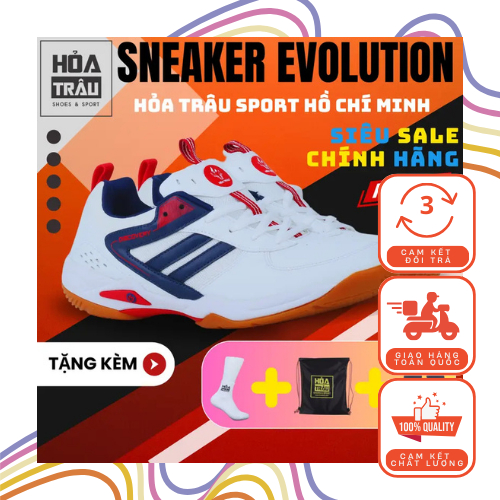 Giày Cầu Lông Sneaker Sport Thể Thao Thời Trang Chính Hãng Hỏa Trâu Ht035 Việt Na