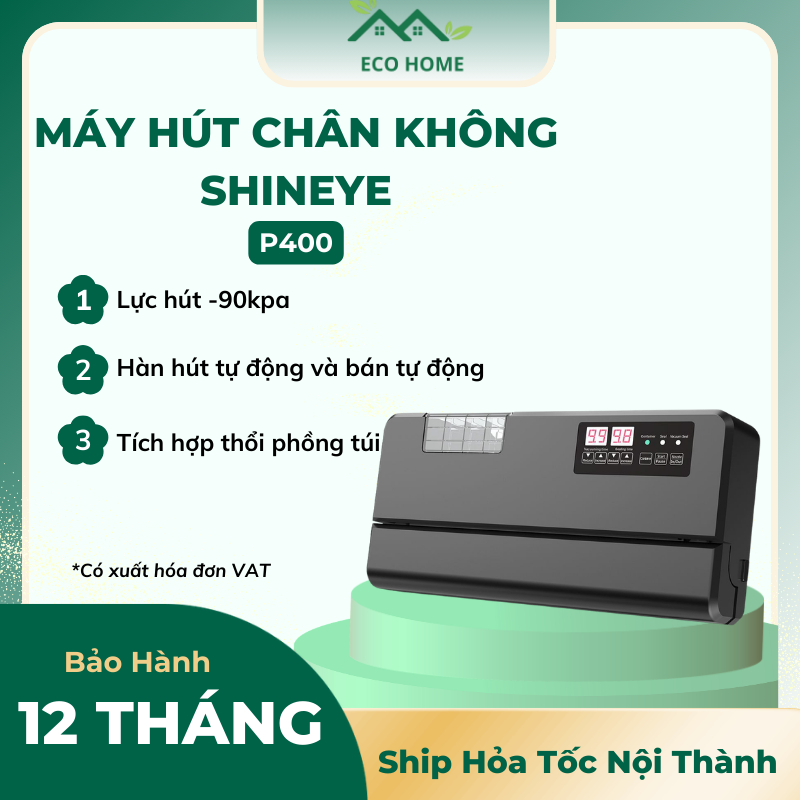 [HẾT P400] Máy Hút Chân Không P400 Không Kén Túi - Công Suất Lớn - Bảo Hành 12 Tháng