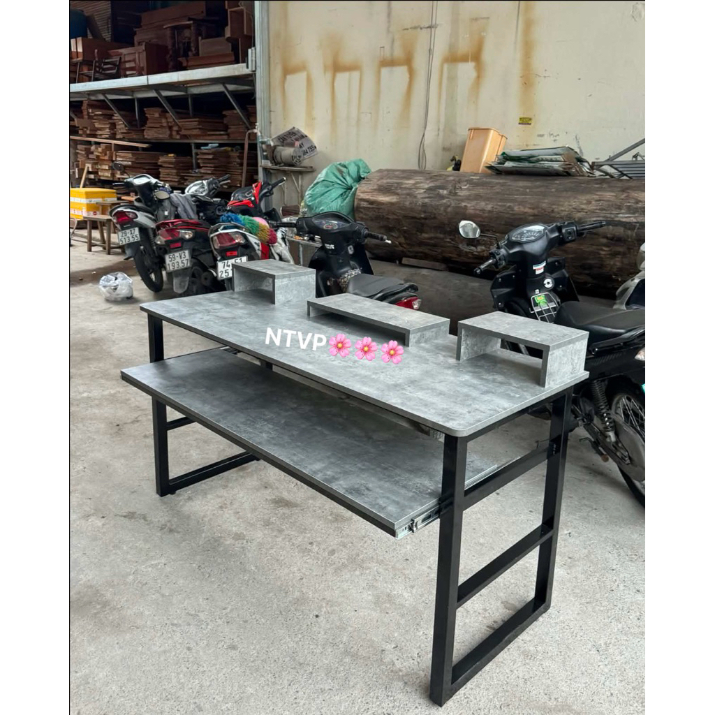 Bàn Đàn, Bàn Studio Có Kệ Loa, Ray Kéo ( hình thật )