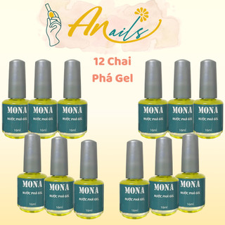 Lốc 12 Chai Phá Sơn Gel Mona - Chai 16ml