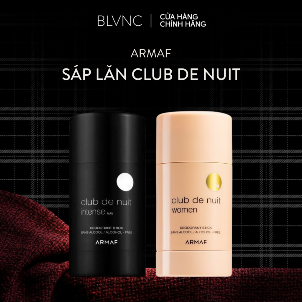 [BLANC] [Hỏa Tốc HCM] Sáp lăn khử mùi NAM - NỮ Armaf Club De Nuit Intense - Women 75g