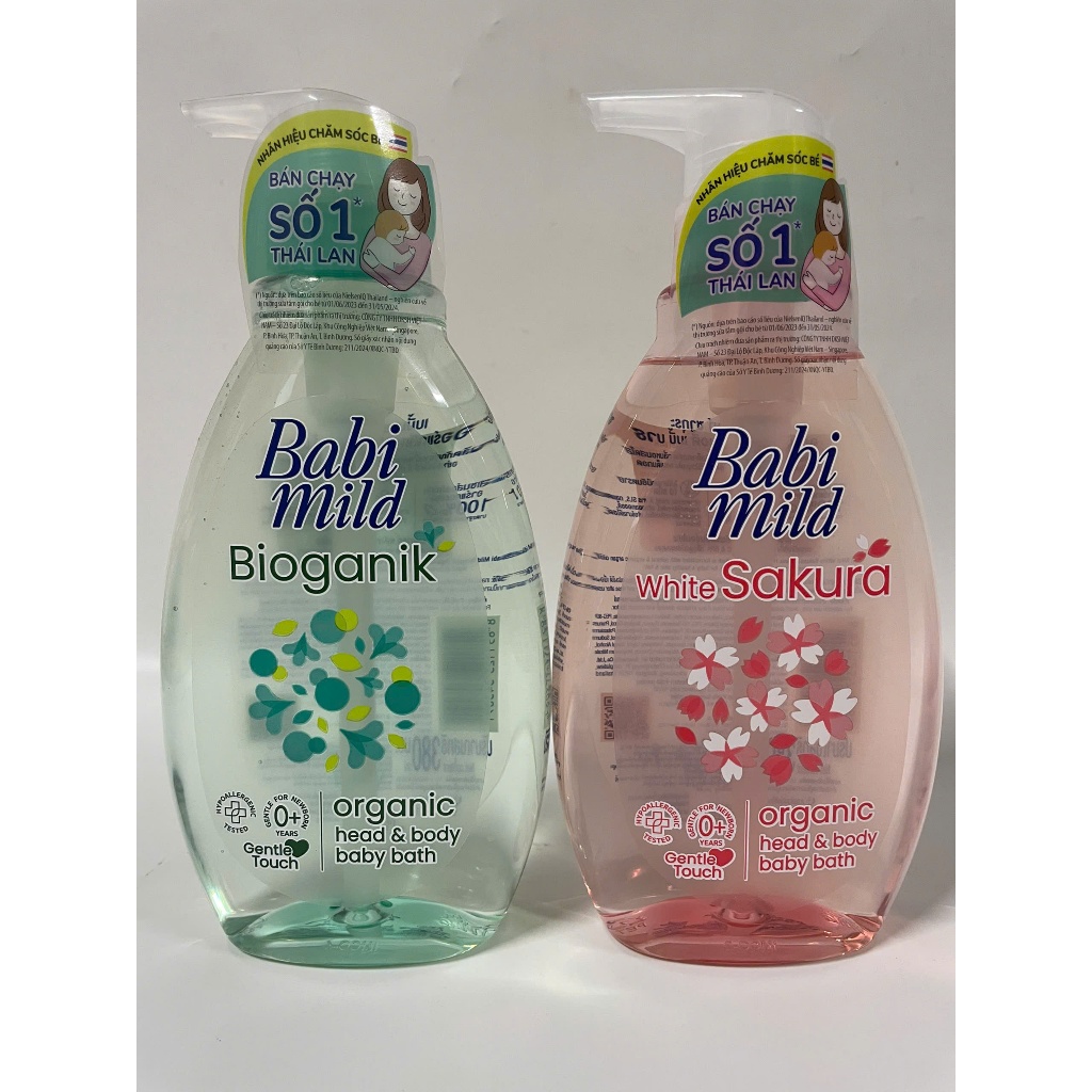 Sữa tắm trẻ em Babi Mild chai 380ml