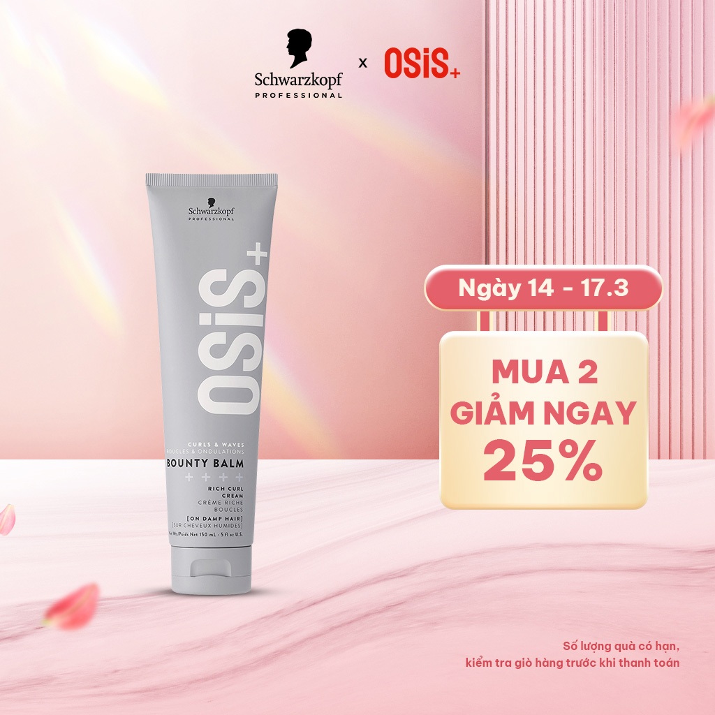 Kem Tạo Lọn Và Sóng Xoăn Mềm Mượt OSiS+ BOUNTY BALM 150ml (L0)