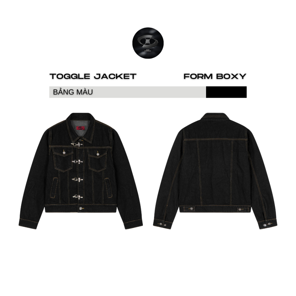 Bad Choices | Áo khoác jeans khóa gài TOGGLE wash màu form boxy | BigBuy360 - bigbuy360.vn