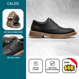 Giày Da Nam Cao Cấp Đốc Tờ CALDO CS073 Da Cao Cấp Đế Cao Su Nguyên Khối Êm Chân Phong Cách Trẻ Trung
