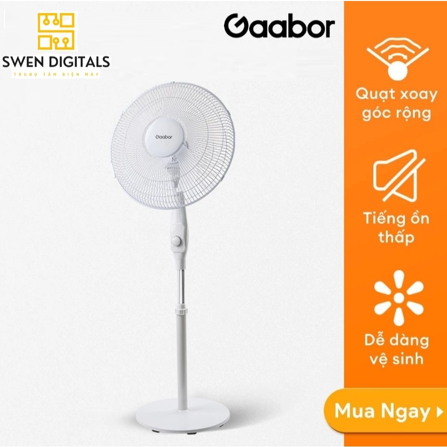 (Chính hãng) Quạt đứng Gaabor FM430M-WH05A xoay tự động tuần hoàn - 3 mức gió