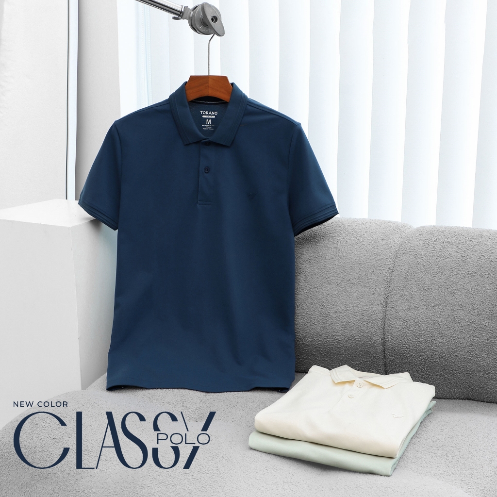 Áo Polo Nam TORANO thoáng khí thoải mái vải cotton trơn BASIC Nam Tính, Sang Trọng, Thanh Lịch ESTP0