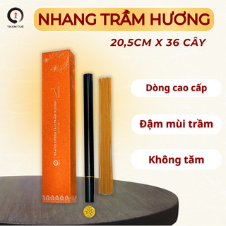 Nhang trầm không tăm Trầm Tuệ hộp 36 cây giúp xông phòng tẩy uế thư giãn