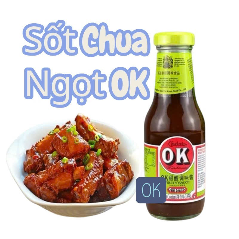 Sốt Hoa Quả Chua Ngọt OK Chai 335g