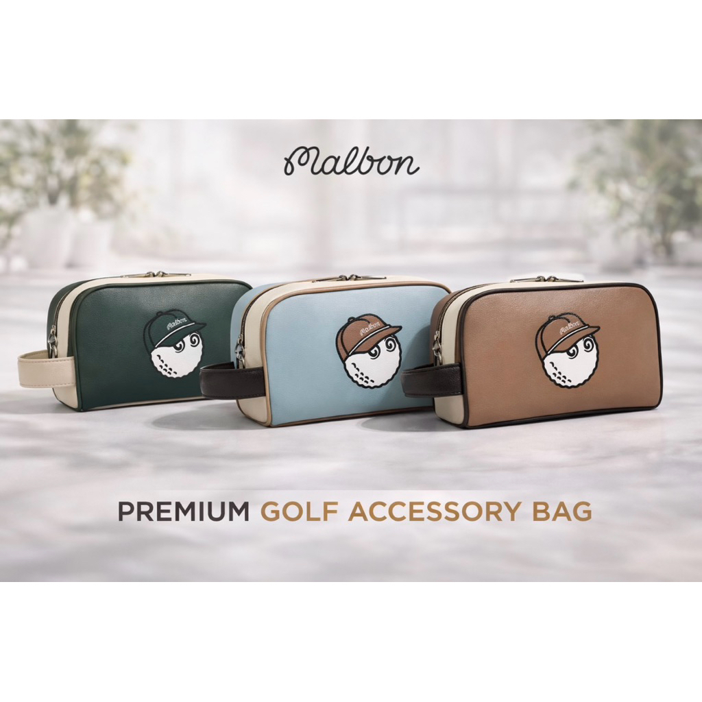 Túi Đựng Phụ Kiện Golf Cao Cấp Malbon Golf Bucket Accessory Bag – Túi Golf Mini Thời Trang ( Malbon 