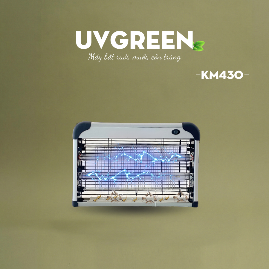 Máy Bắt Muỗi, Ruồi Và Côn Trùng Thông Minh UVGREEN KM420, KM430, KM440 – Công Suất 20-40W