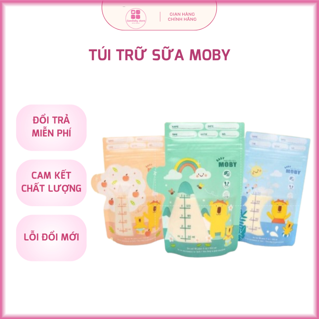 Túi Trữ Sữa Moby Chính Hãng