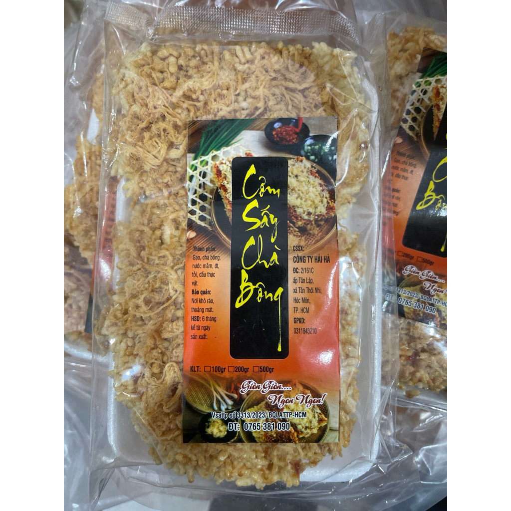 Cơm cháy tẩm ớt chà bông cay