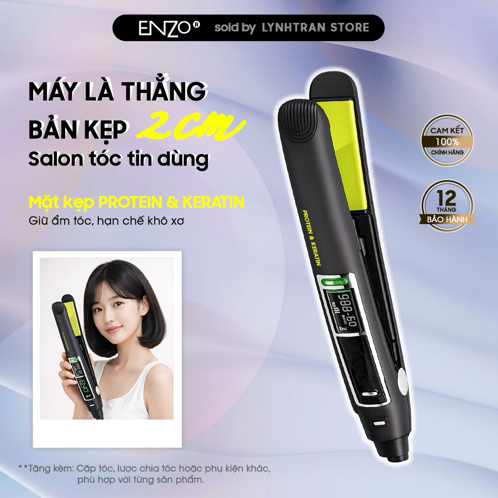Máy Là Thẳng Bản 2cm Enzo®️Chính hãng giá tốt