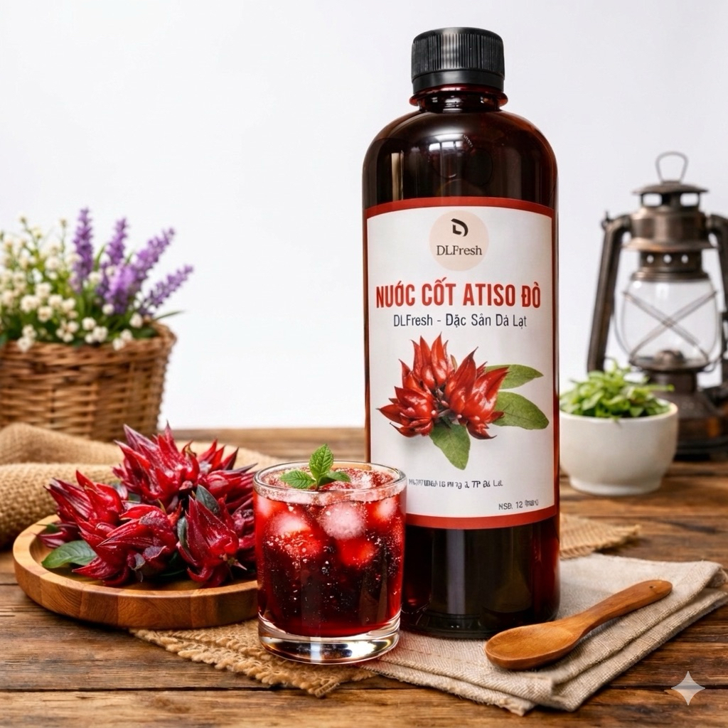 Nước cốt atiso đỏ DLFresh nước cốt trái cây tự nhiên