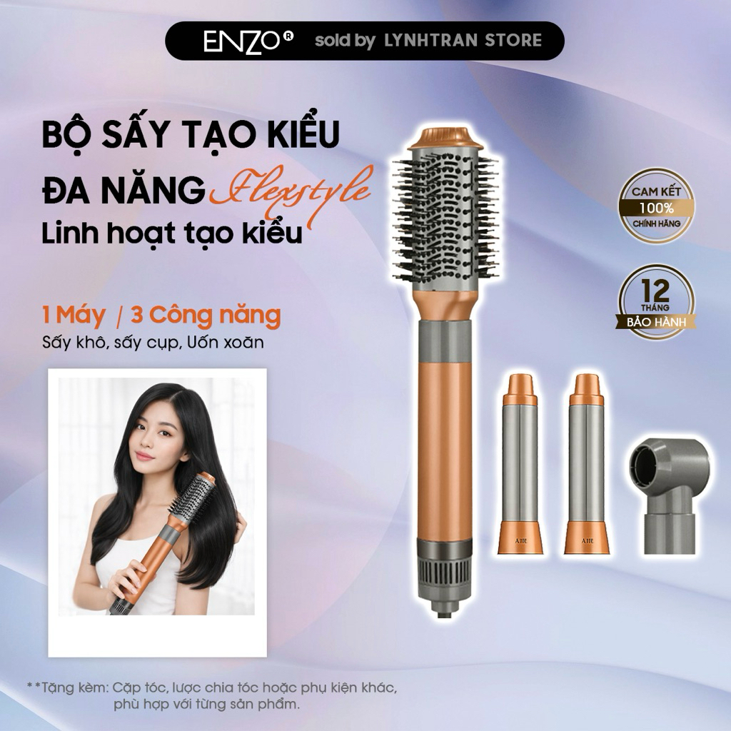 Bộ Sấy Tóc Đa Năng FlexStyle Enzo®️Chính hãng giá tốt