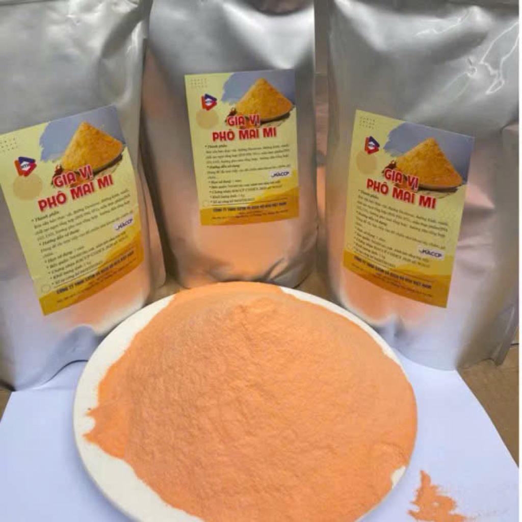 1kg bột gia vị phô mai hương vị Hàn Quốc siêu ngon mẫu tem mới (MT Food)