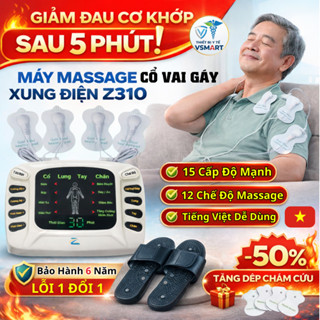 Máy Xung Điện Tập Vật Lí Trị Liệu, Máy Mát Xa Điện Xung Châm Cứu Xoa Bóp Cổ Vai Gáy Trị Nhức Mỏi Toàn Thân Nhanh Chóng
