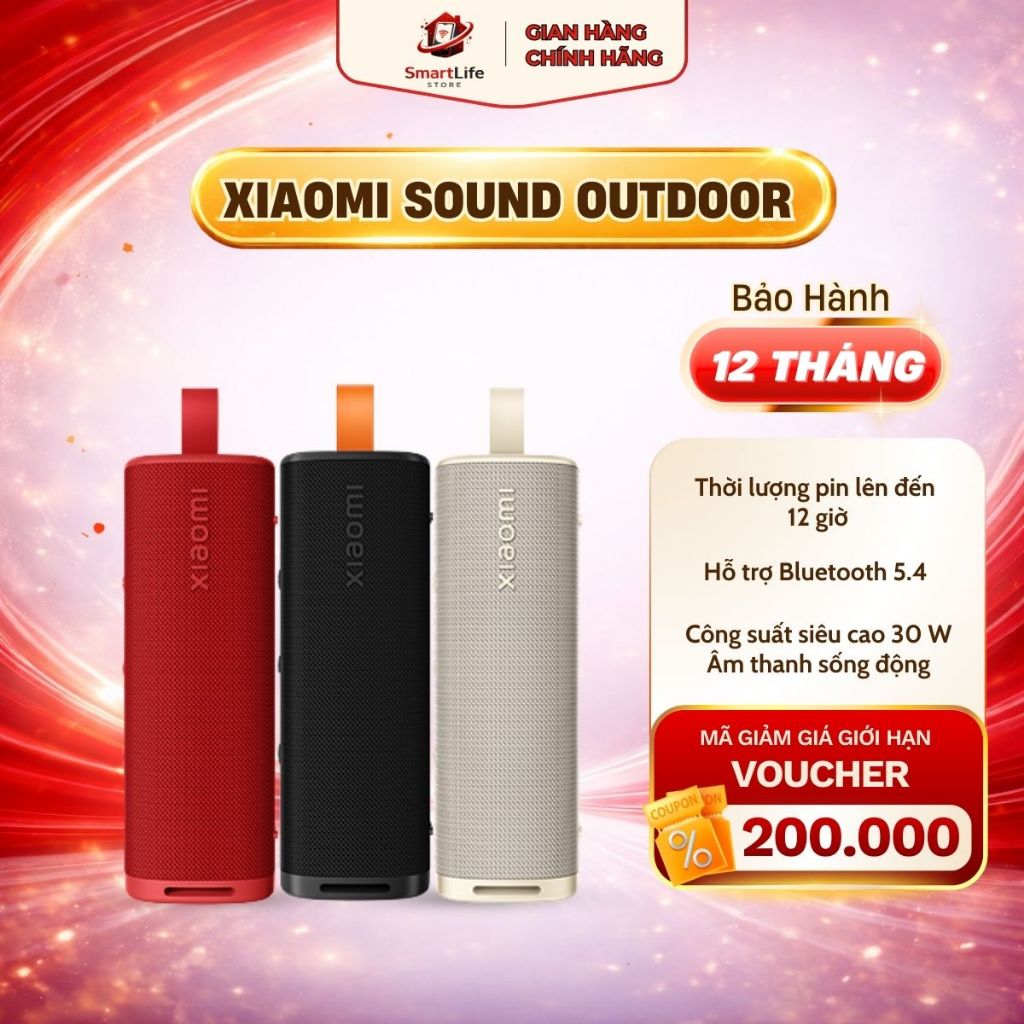 Loa bluetooth Xiaomi Sound Outdoor công suất 30W bản Quốc Tế chính hãng