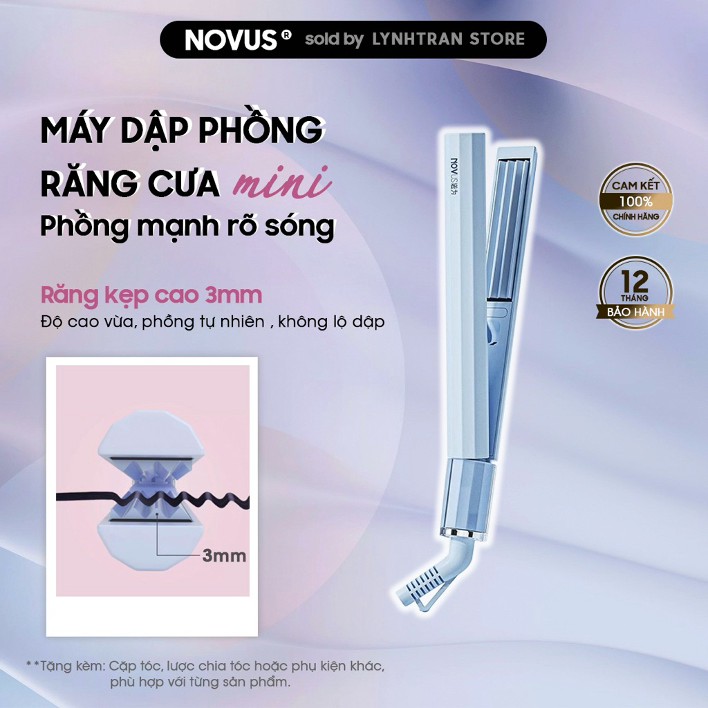 Máy Dập Xù Chân Tóc Mini Novus®️Chính hãng giá tốt