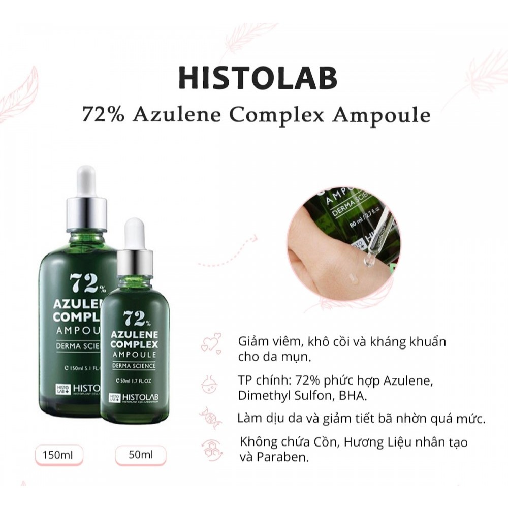 Tinh Chất Hỗ Trợ Giảm Mụn, Điều Tiết Bã Nhờn Histolab 72% 50ml