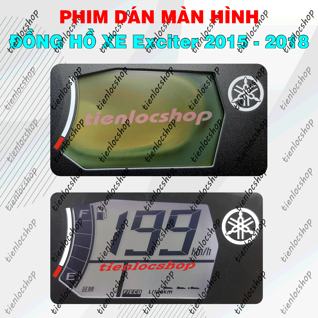 Phim Đồng Hồ Xe Exciter 150 - 2018 Phim Dán Màn Hình LCD Đồng Hồ Báo Xăng Xe Exciter 150 - 2018 Phục