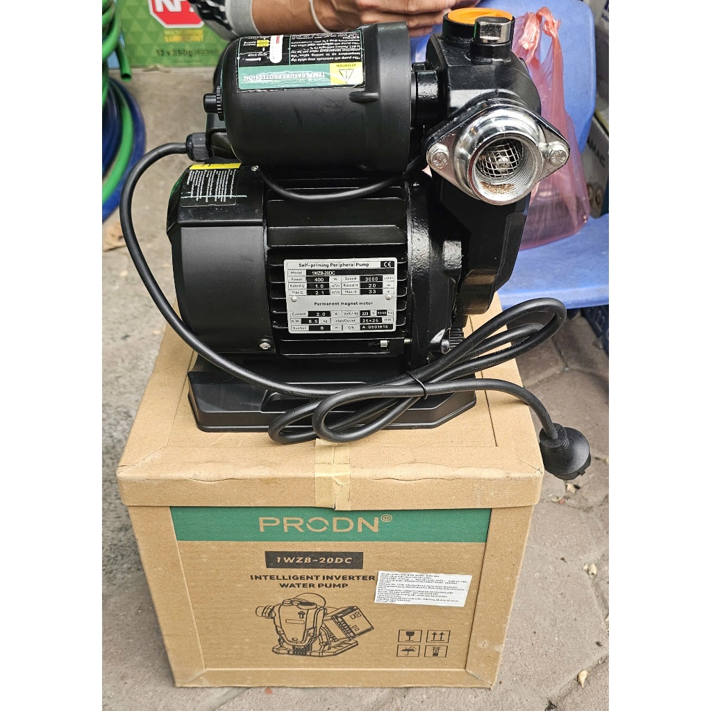 Bơm tăng áp biến tần PRODN chân không tự mồi 1WZB 15DC 300W vận hành siêu êm,siêu khỏe tự điều chỉnh