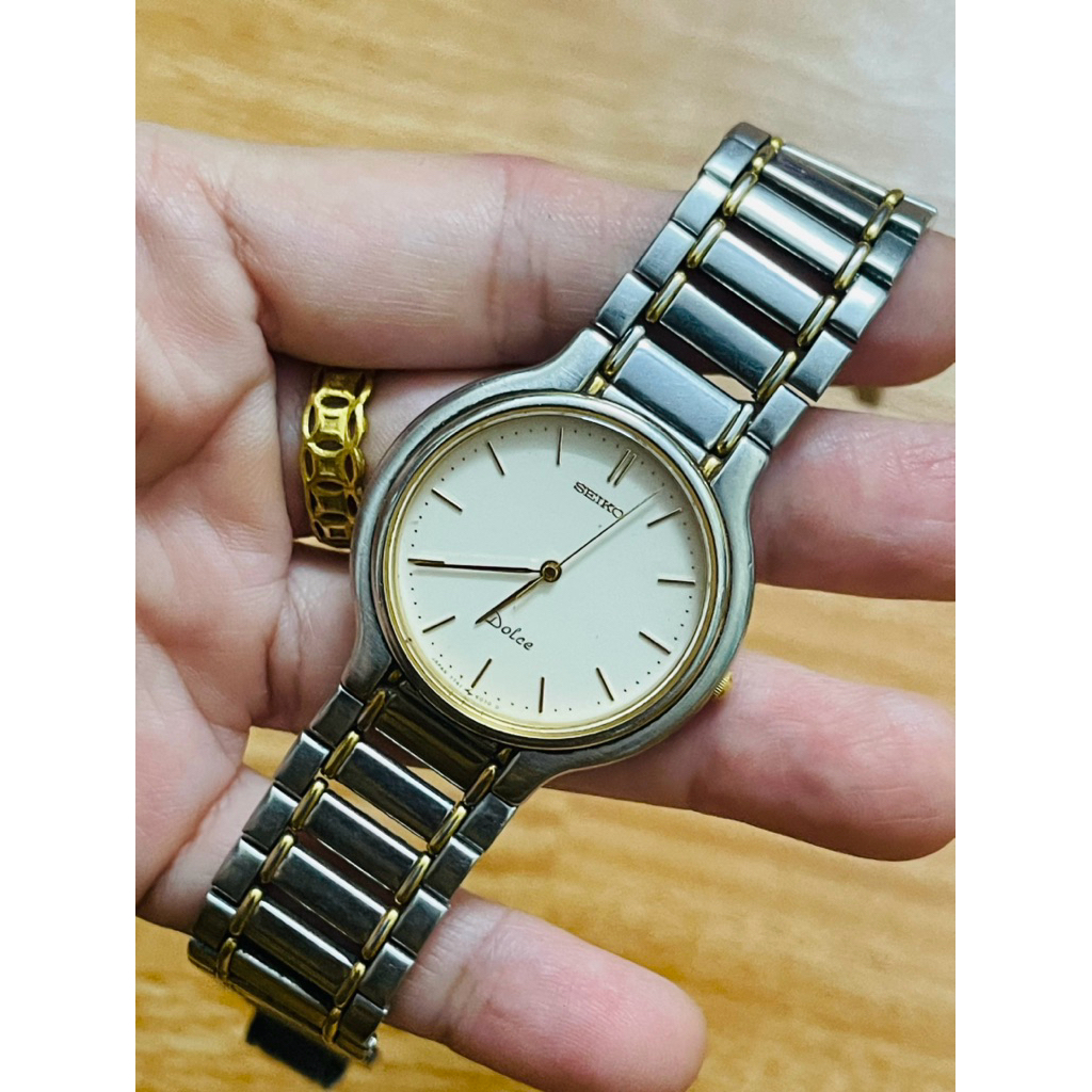 Đồng hồ Seiko Dolce Nhật dây Demi bao đẹp.