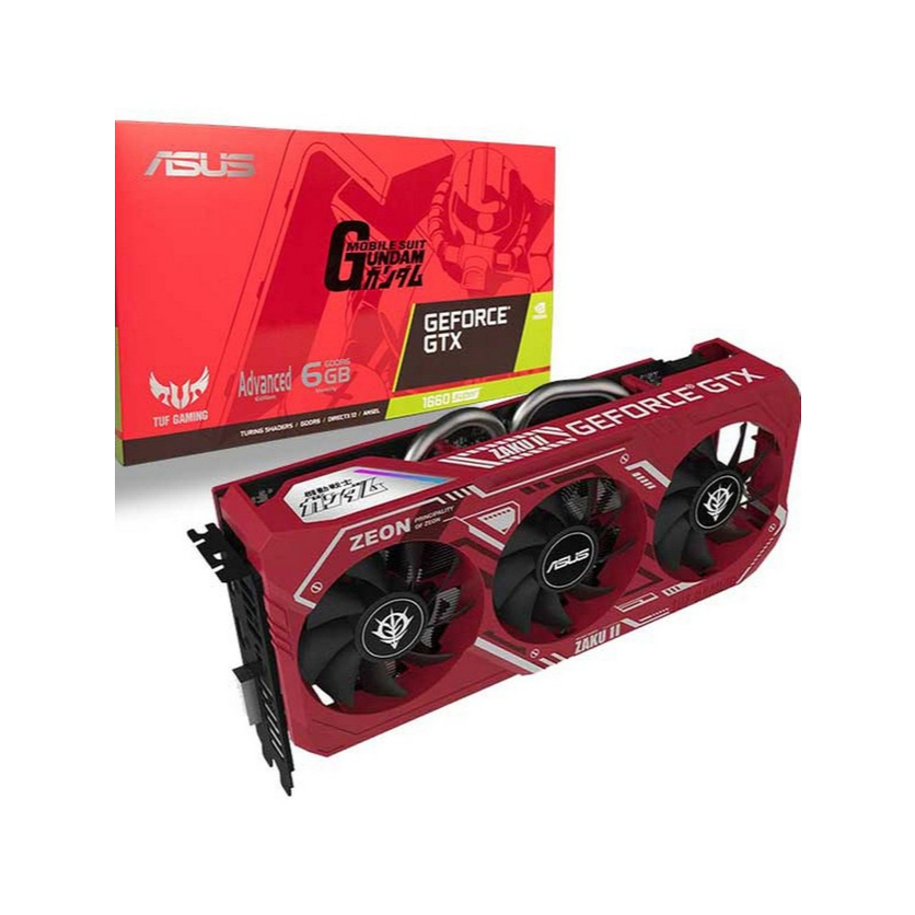 Card Màn Hình VGA Asus TUF Gaming GTX 1660 Super Zaku II Edition 6GB GDDR6 HÀNG ĐẸP ZIN