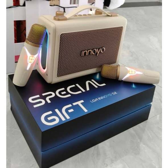 Loa Bluetooth Innoyo InnoSound S2 – Loa Karaoke Kèm Micro | Bluetooth 5.3 | Pin Trâu | Âm Thanh Lớn